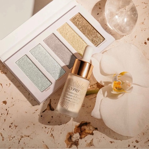 KYPRIS Illuminating Eye Serum & Primer + Shimmer Palette Duo for Eyes & Body NEW - Picture 4 of 7